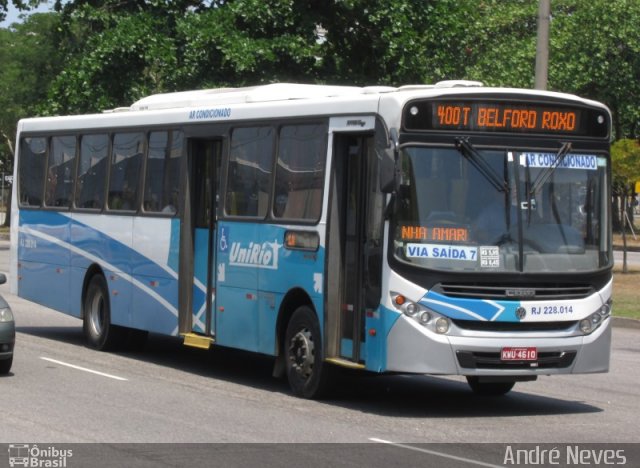 UniRio Transportes RJ 228.014 na cidade de Rio de Janeiro, Rio de Janeiro, Brasil, por André Neves . Número da foto: #2940036.