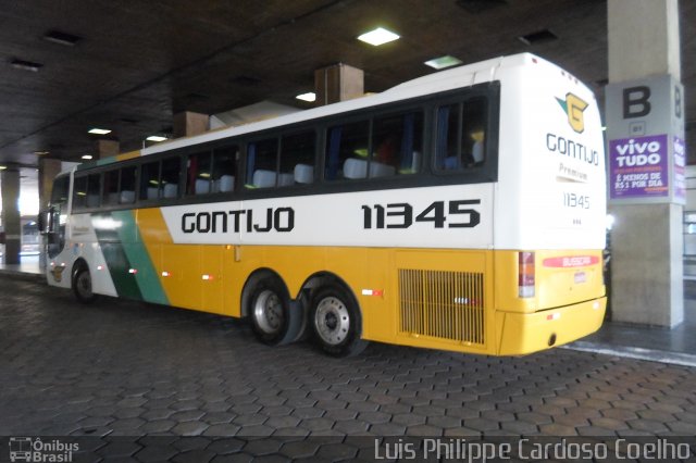 Empresa Gontijo de Transportes 11345 na cidade de Belo Horizonte, Minas Gerais, Brasil, por Luis Philippe Cardoso Coelho. ID da foto: 2938454.