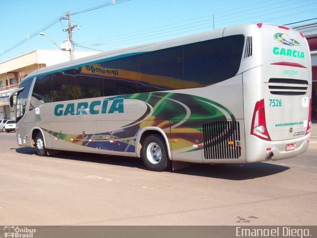 Viação Garcia 7526 na cidade de Apucarana, Paraná, Brasil, por Emanoel Diego.. Número da foto: #2938803.