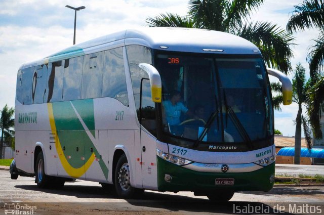 Barrattur - Transportes e Turismo 2117 na cidade de Primavera do Leste, Mato Grosso, Brasil, por Isabela de Mattos. ID da foto: 2941076.