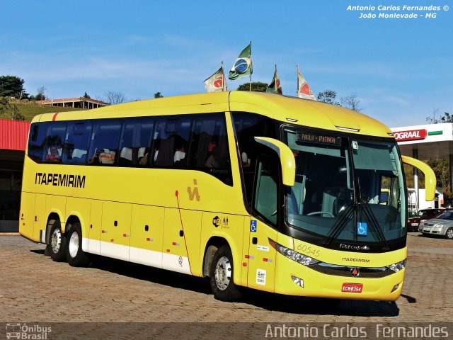 Viação Itapemirim 60545 na cidade de João Monlevade, Minas Gerais, Brasil, por Antonio Carlos Fernandes. ID da foto: 2941096.