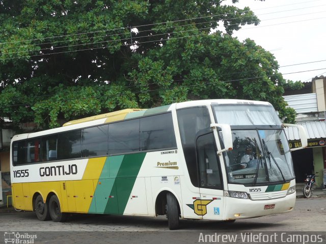 Empresa Gontijo de Transportes 11555 na cidade de Pirapora, Minas Gerais, Brasil, por Andrew Campos. ID da foto: 2942182.