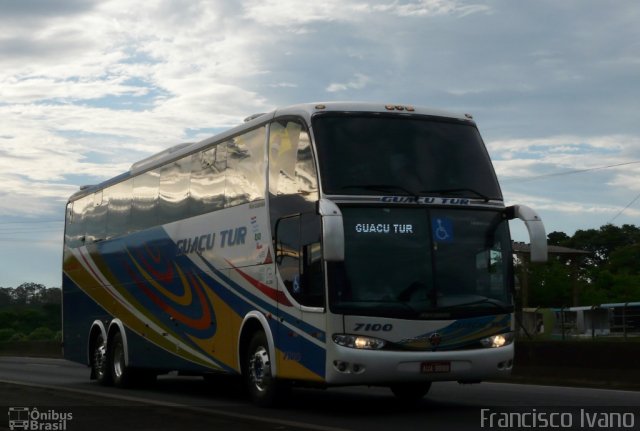 Guaçu Tur Viagens e Turismo 7100 na cidade de Assis, São Paulo, Brasil, por Francisco Ivano. Número da foto: #2944647.