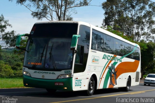 Empresa de Transportes Andorinha 6005 na cidade de Echaporã, São Paulo, Brasil, por Francisco Ivano. ID da foto: 2944633.