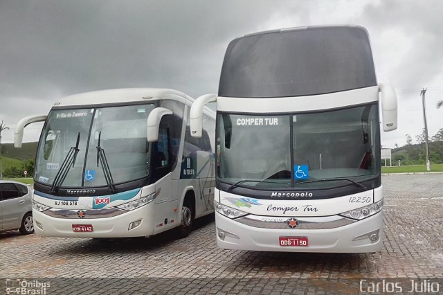 ComperTur Transportes Turísticos 12250 na cidade de Casimiro de Abreu, Rio de Janeiro, Brasil, por Carlos Julio. Número da foto: #2944091.