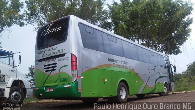 Turin Transportes 13000 na cidade de Ouro Branco, Minas Gerais, Brasil, por Paulo Henrique Alves dos Santos. ID da foto: 2942869.