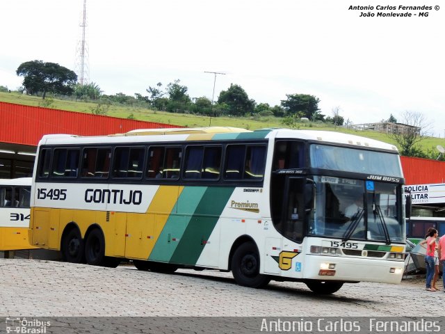 Empresa Gontijo de Transportes 15495 na cidade de João Monlevade, Minas Gerais, Brasil, por Antonio Carlos Fernandes. ID da foto: 2943225.