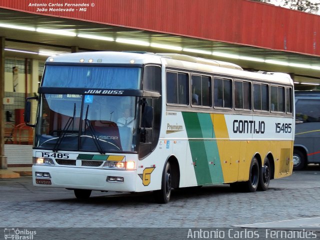 Empresa Gontijo de Transportes 15485 na cidade de João Monlevade, Minas Gerais, Brasil, por Antonio Carlos Fernandes. ID da foto: 2943326.