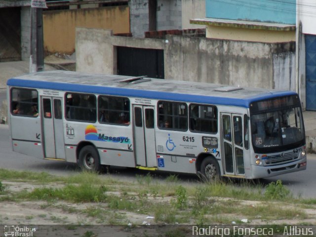 Empresa Auto Viação Massayó 6215 na cidade de Maceió, Alagoas, Brasil, por Rodrigo Fonseca. Número da foto: #2944092.
