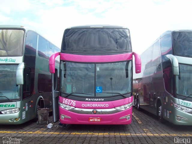 Viação Ouro Branco 16176 na cidade de Londrina, Paraná, Brasil, por Diego Lopes. Número da foto: #2942893.