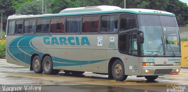 Viação Garcia 6916 na cidade de Maringá, Paraná, Brasil, por Vagner Valani. ID da foto: 2945586.