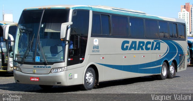 Viação Garcia 6948 na cidade de Londrina, Paraná, Brasil, por Vagner Valani. Número da foto: #2945758.