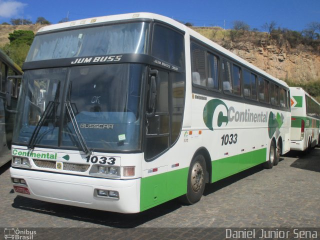 Viação Continental de Transportes 1033 na cidade de Belo Horizonte, Minas Gerais, Brasil, por Daniel Junior Sena. Número da foto: #2945564.