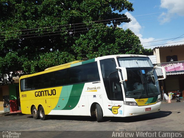 Empresa Gontijo de Transportes 11570 na cidade de Pirapora, Minas Gerais, Brasil, por Andrew Campos. ID da foto: 2946118.