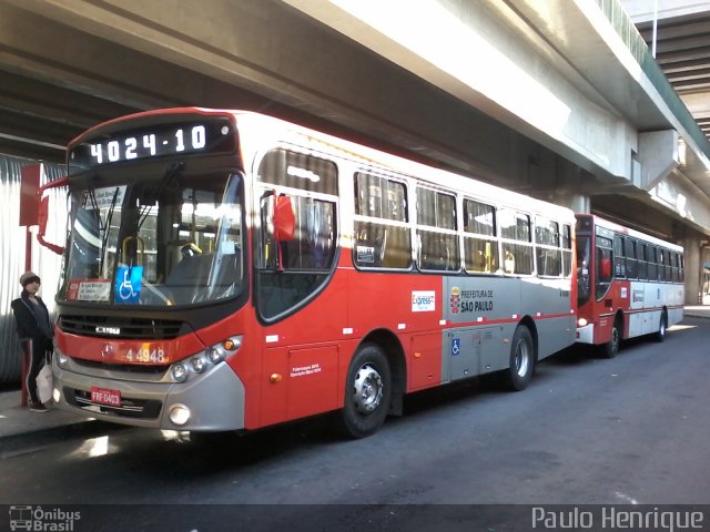 Express Transportes Urbanos Ltda 4 4948 na cidade de São Paulo, São Paulo, Brasil, por Paulo Henrique. Número da foto: #2946208.