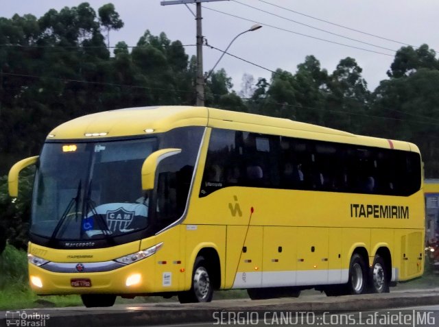 Viação Itapemirim 60777 na cidade de Conselheiro Lafaiete, Minas Gerais, Brasil, por Sérgio A.  B.  Canuto. ID da foto: 2946438.