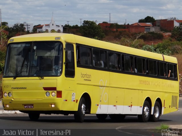 Viação Itapemirim 41011 na cidade de Teresina, Piauí, Brasil, por João Victor. ID da foto: 2884992.