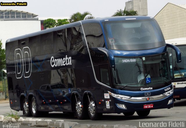 Viação Cometa 14304 na cidade de São Paulo, São Paulo, Brasil, por Leonardo Fidelli. Número da foto: #2885085.