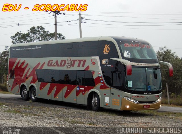 Auto Viação Gadotti 3114 na cidade de São Paulo, São Paulo, Brasil, por EDUARDO - SOROCABUS. ID da foto: 2884629.