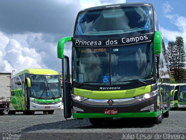 Expresso Princesa dos Campos 6430 na cidade de Telêmaco Borba, Paraná, Brasil, por Júlio César de Oliveira. ID da foto: 2884359.