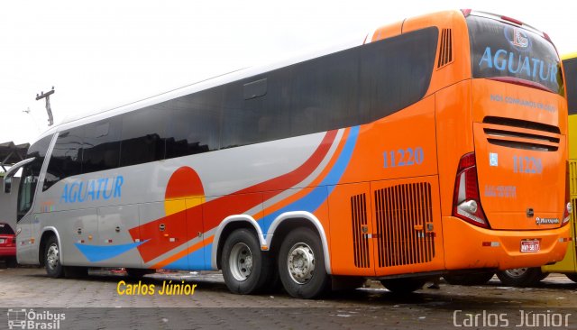 Aguatur Transporte e Turismo 11220 na cidade de Goiânia, Goiás, Brasil, por Carlos Júnior. ID da foto: 2885514.