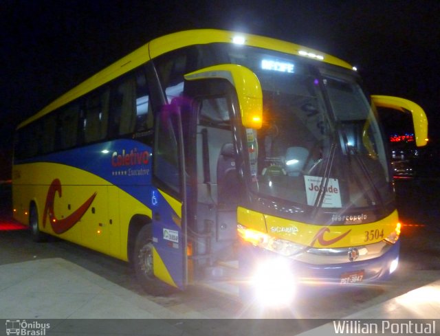 Coletivo Transportes 3504 na cidade de Caruaru, Pernambuco, Brasil, por Willian Pontual. ID da foto: 2949167.