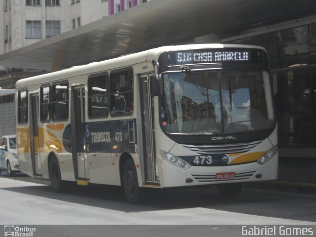Transcol - Transportes Coletivos Ltda. 473 na cidade de Recife, Pernambuco, Brasil, por Gabriel  Gomes. Número da foto: #2948953.