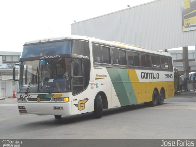 Empresa Gontijo de Transportes 15645 na cidade de Rio de Janeiro, Rio de Janeiro, Brasil, por Junior Almeida. ID da foto: 2948645.