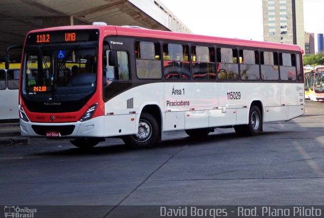 Viação Piracicabana Distrito Federal 115029 na cidade de Brasília, Distrito Federal, Brasil, por David Borges. Número da foto: #2886278.