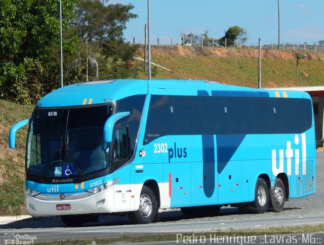 UTIL - União Transporte Interestadual de Luxo 2302 na cidade de Ribeirão Vermelho, Minas Gerais, Brasil, por Pedro Henrique Gumercindo da Silva. Número da foto: #2886751.