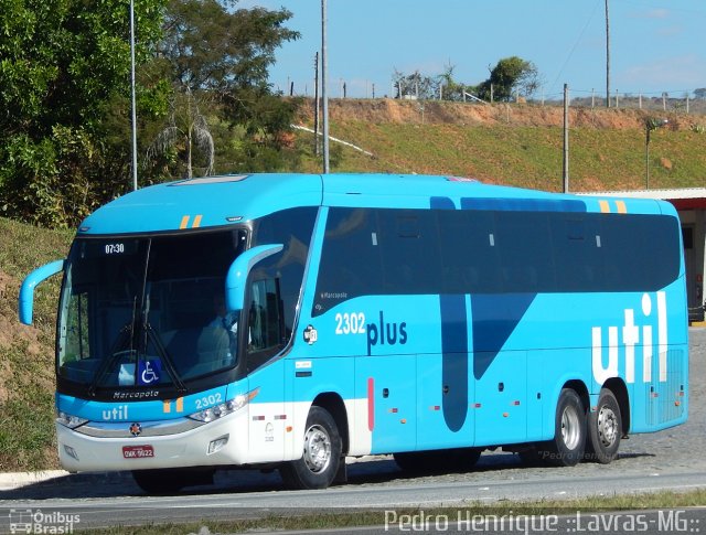 UTIL - União Transporte Interestadual de Luxo 2302 na cidade de Ribeirão Vermelho, Minas Gerais, Brasil, por Pedro Henrique Gumercindo da Silva. ID da foto: 2886751.