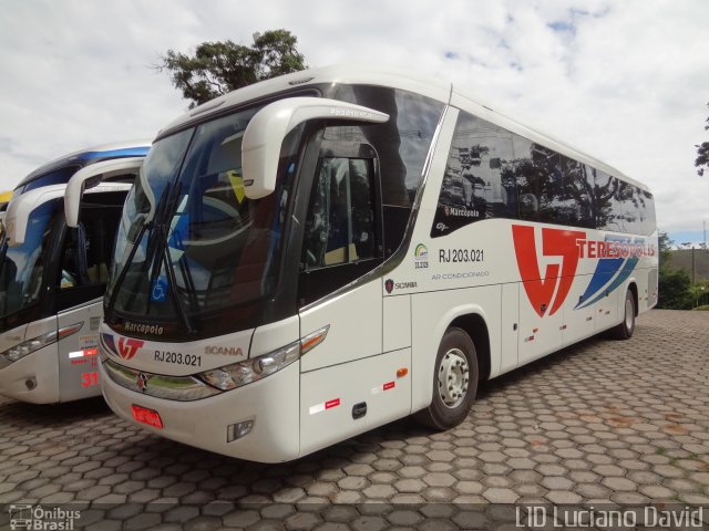Viação Teresópolis RJ 203.021 na cidade de Virgínia, Minas Gerais, Brasil, por Luciano David de Carvalho Santos. Número da foto: #2886812.