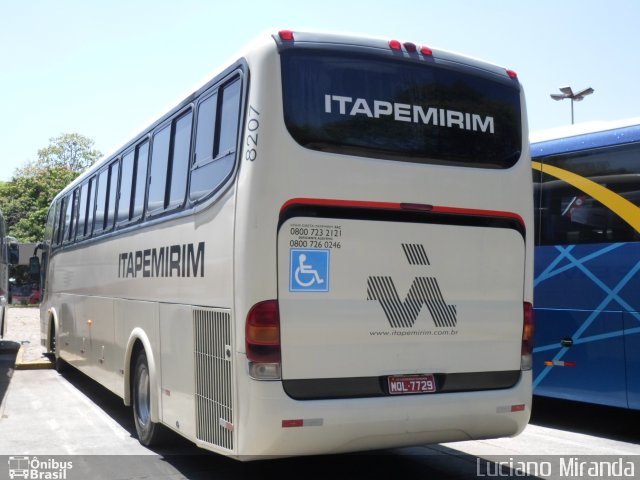 Viação Itapemirim 8207 na cidade de São Paulo, São Paulo, Brasil, por Luciano Miranda. Número da foto: #2888273.