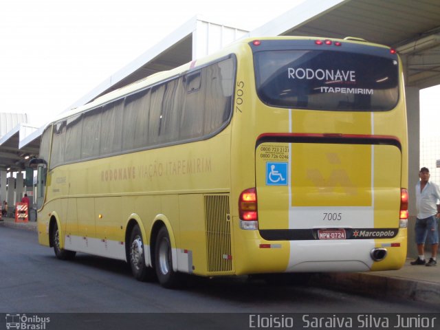 Viação Itapemirim 7005 na cidade de Belo Horizonte, Minas Gerais, Brasil, por Eloisio  Saraiva Silva Junior. Número da foto: #2886603.