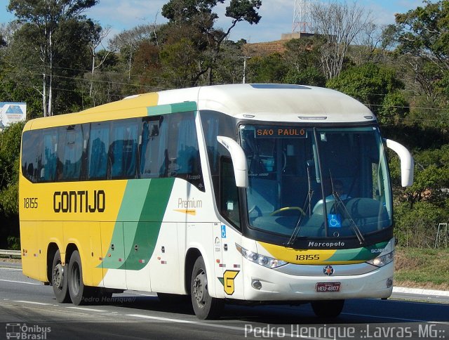 Empresa Gontijo de Transportes 18155 na cidade de Ribeirão Vermelho, Minas Gerais, Brasil, por Pedro Henrique Gumercindo da Silva. Número da foto: #2886728.