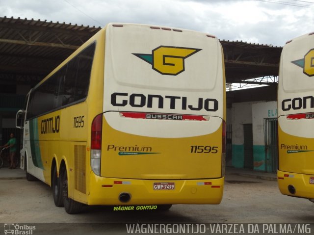 Empresa Gontijo de Transportes 11595 na cidade de Várzea da Palma, Minas Gerais, Brasil, por Wagner Gontijo Várzea da Palma-mg. ID da foto: 2889479.