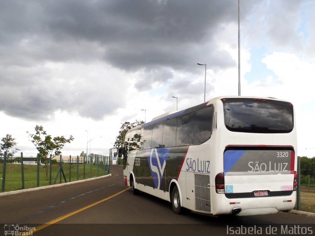 Viação São Luiz 3320 na cidade de Campo Grande, Mato Grosso do Sul, Brasil, por Isabela de Mattos. ID da foto: 2890245.