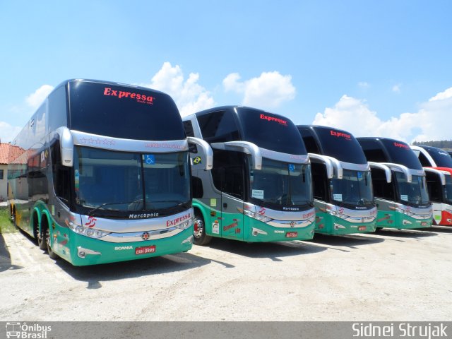 Expressa Turismo 55470 na cidade de Aparecida, São Paulo, Brasil, por Sidnei Machado Strujak. Número da foto: #2890469.