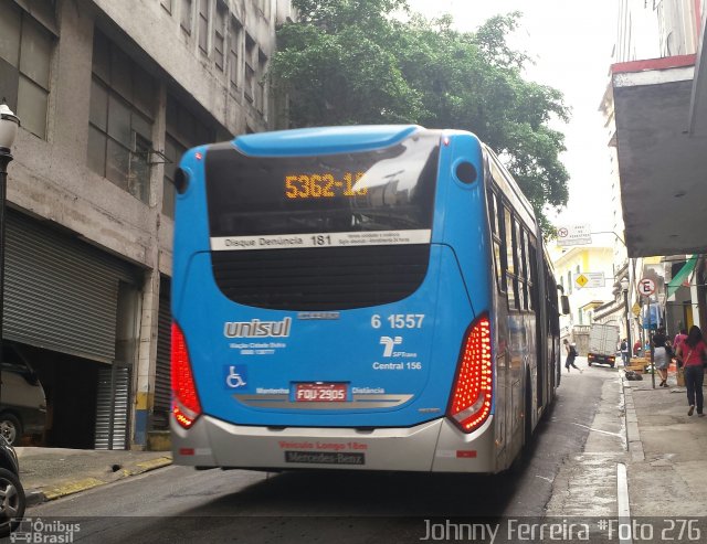 Viação Cidade Dutra 6 1557 na cidade de São Paulo, São Paulo, Brasil, por Johnny Ferreira. ID da foto: 2889914.