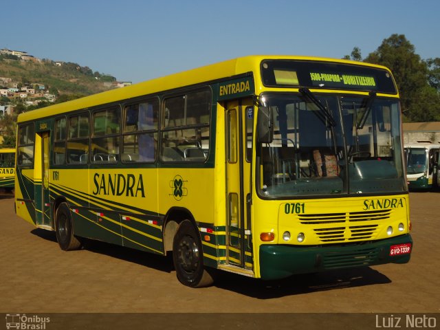 Viação Sandra 0761 na cidade de Congonhas, Minas Gerais, Brasil, por José Luiz Soares Neto. Número da foto: #2890242.