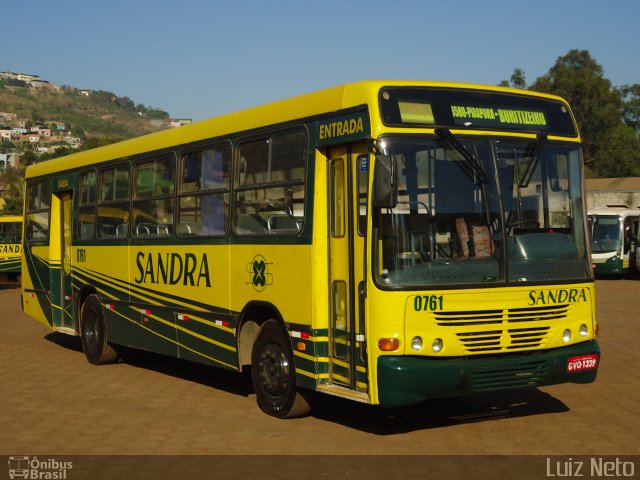 Viação Sandra 0761 na cidade de Congonhas, Minas Gerais, Brasil, por José Luiz Soares Neto. ID da foto: 2890242.