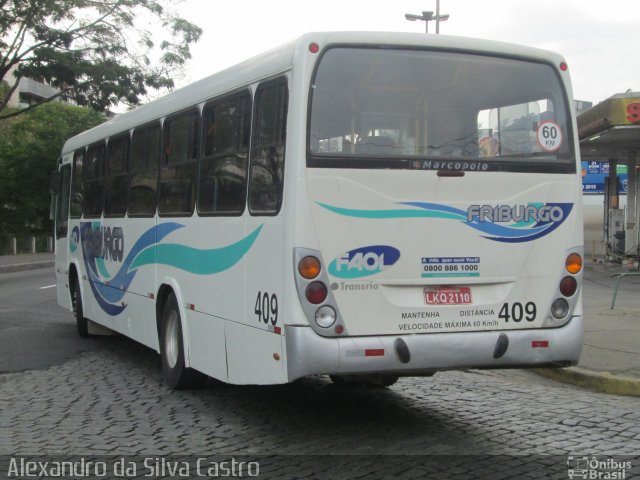 FAOL - Friburgo Auto Ônibus 409 na cidade de Nova Friburgo, Rio de Janeiro, Brasil, por Alexandro da Silva Castro. ID da foto: 2888894.