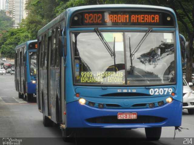Viação São Geraldo 02079 na cidade de Belo Horizonte, Minas Gerais, Brasil, por Luiz Fernando. Número da foto: #2891907.