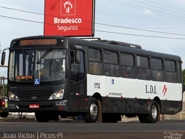 LDL Transportes e Turismo 1712 na cidade de Picos, Piauí, Brasil, por João Victor. ID da foto: 2892057.