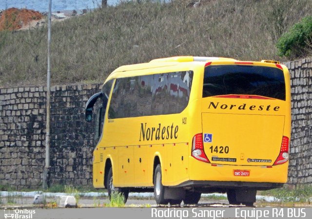 Viação Nordeste 1420 na cidade de Natal, Rio Grande do Norte, Brasil, por Rodrigo S. G Busólogo do Brasil. ID da foto: 2891416.