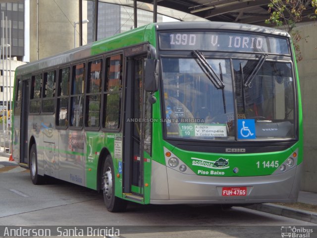 Viação Santa Brígida 1 1445 na cidade de São Paulo, São Paulo, Brasil, por Anderson  Santa Brígida. ID da foto: 2891827.