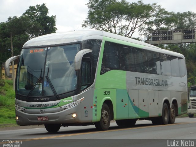 Transbrasiliana Transportes e Turismo 51019 na cidade de Conselheiro Lafaiete, Minas Gerais, Brasil, por José Luiz Soares Neto. ID da foto: 2891931.