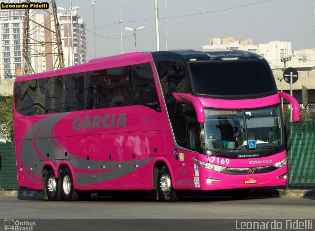 Viação Garcia 7169 na cidade de São Paulo, São Paulo, Brasil, por Leonardo Fidelli. Número da foto: #2893718.