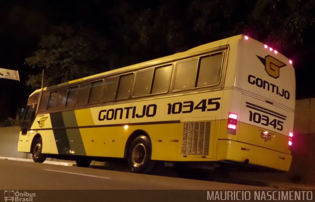 Empresa Gontijo de Transportes 10345 na cidade de Belo Horizonte, Minas Gerais, Brasil, por Maurício Nascimento. ID da foto: 2894657.