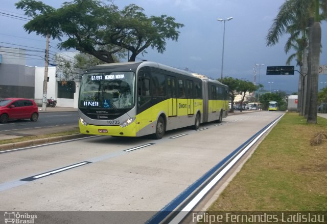 Milênio Transportes 10735 na cidade de Belo Horizonte, Minas Gerais, Brasil, por Felipe Fernandes Ladislau. Número da foto: #2894116.